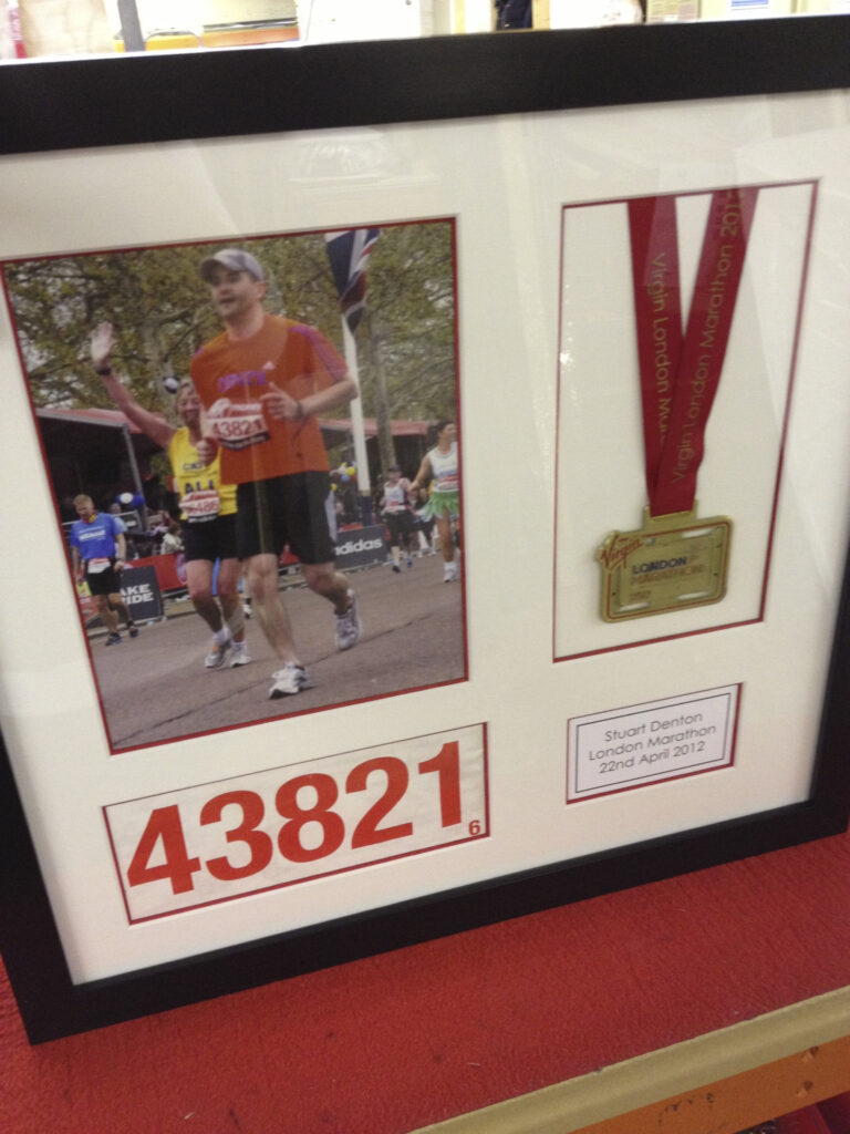 Fun Run Medal in Display Case