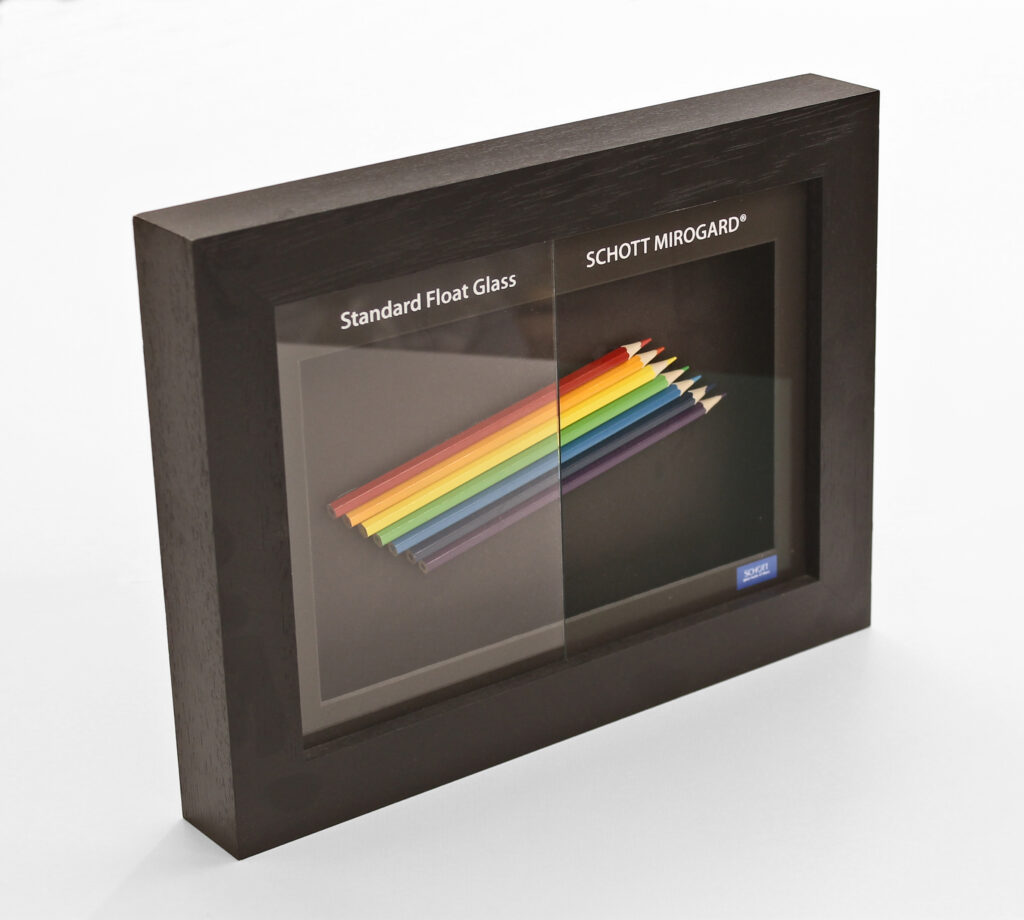 anti-reflective picture glass